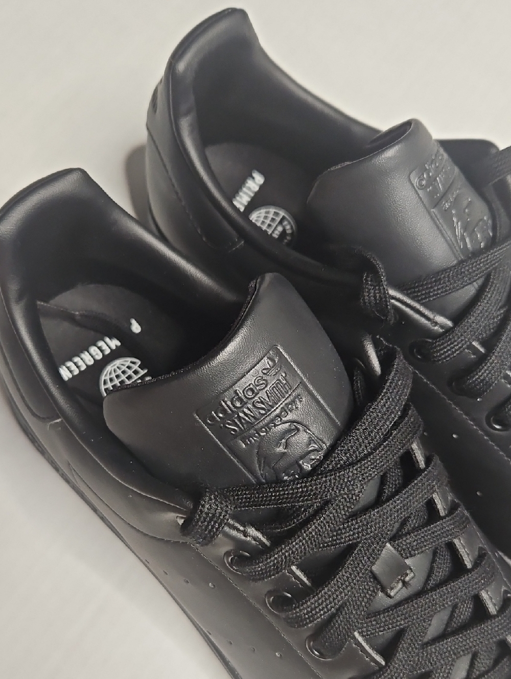 adidas Black Leather Low-Top Sneakers